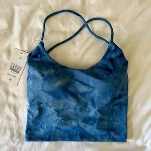 Tie Dye Lace Up Crop